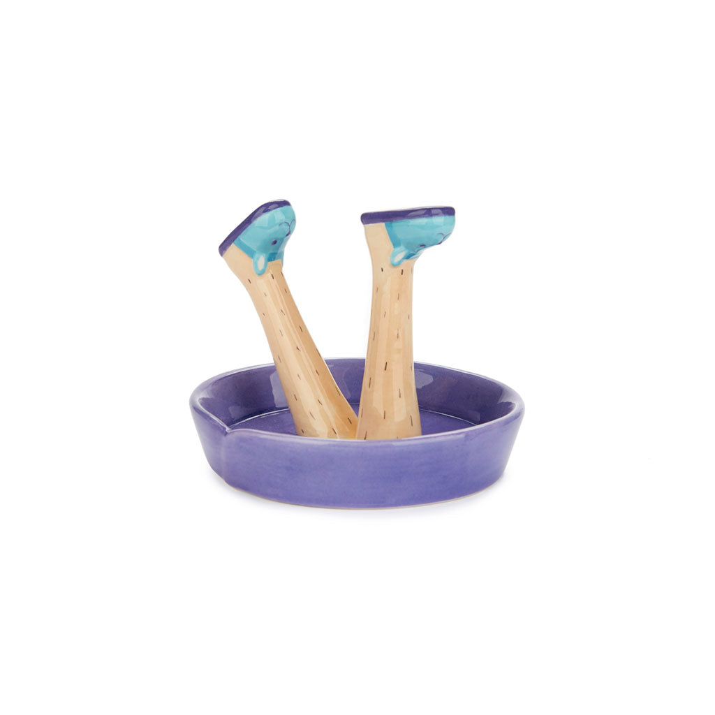 JEWELRY HOLDER PURPLE LEGS