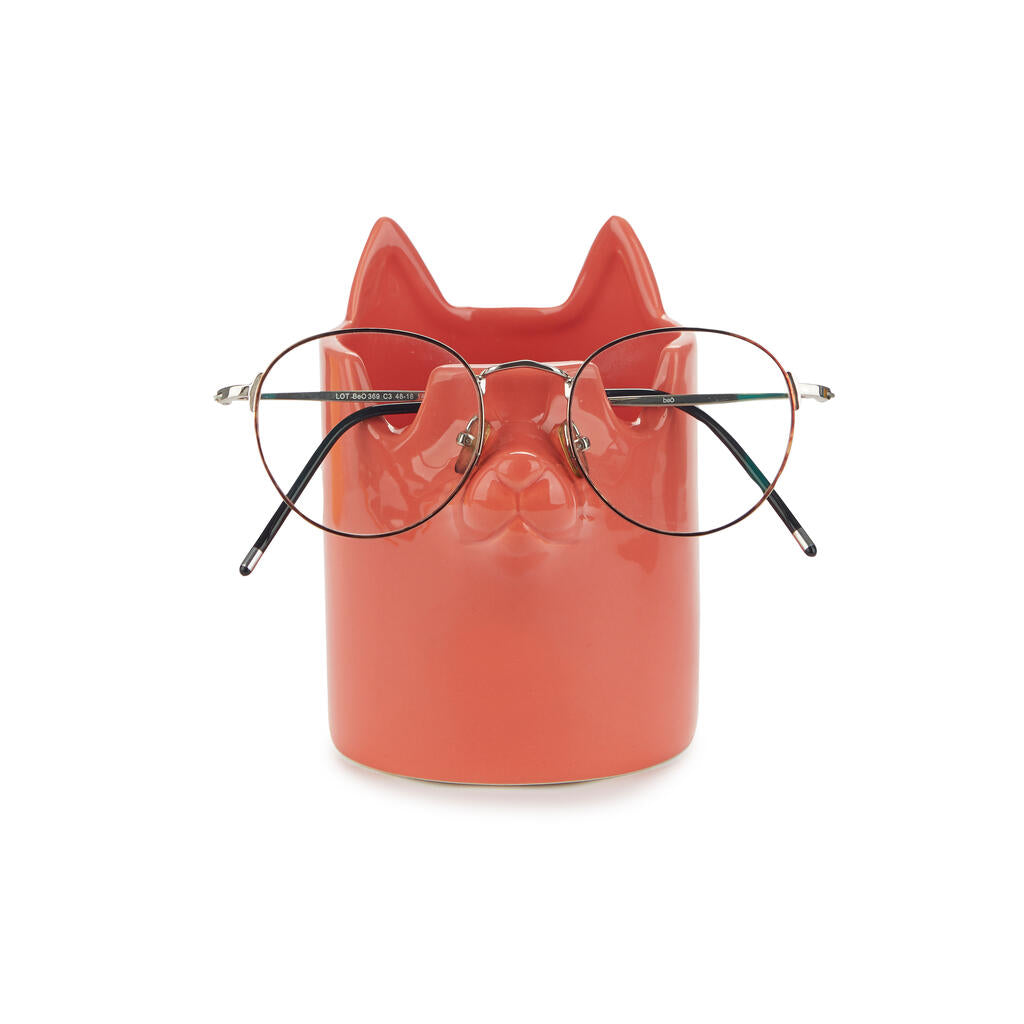 PEN HOLDER RED NOSY CAT