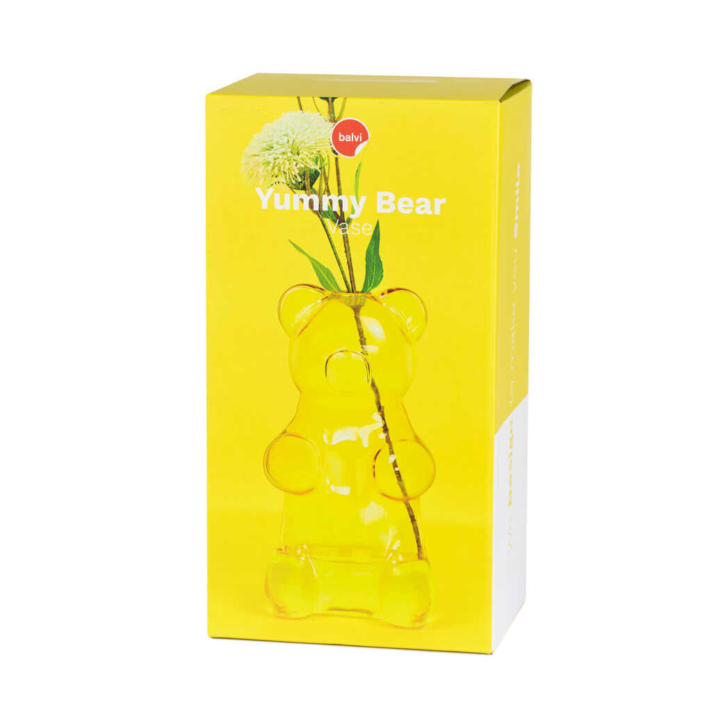 VASE YELLOW YUMMY BEAR