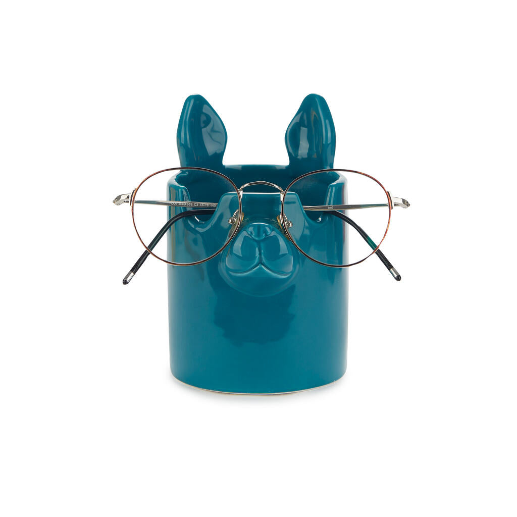 PEN HOLDER BLUE NOSY DOG