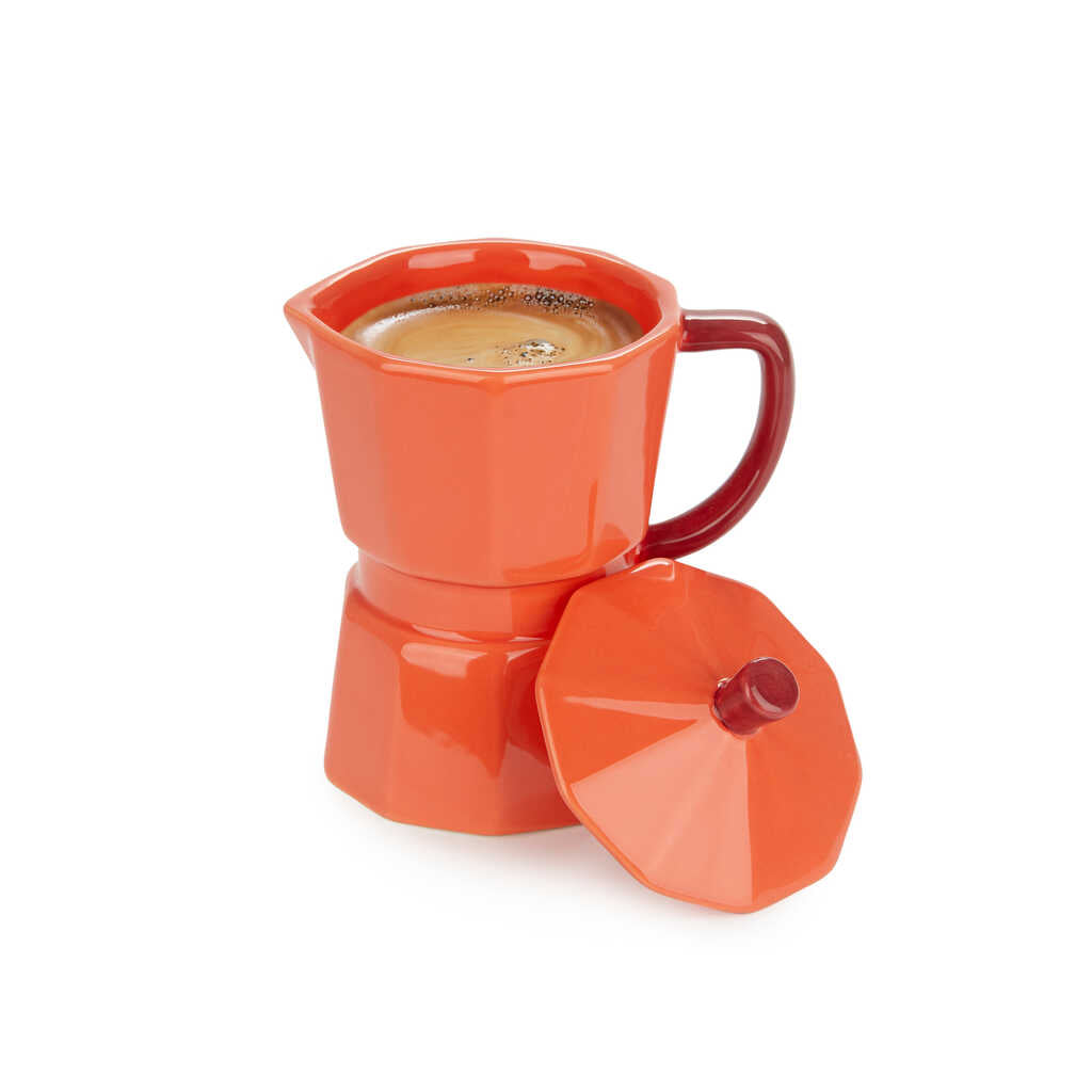 MUG CERAMIC RED MOKA