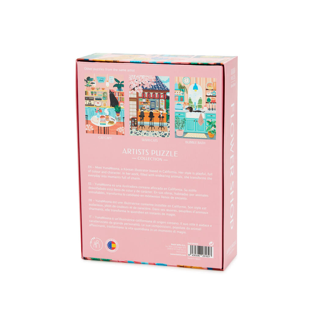 PUZZLE CHIPBOARD ART FLOWERSHOP