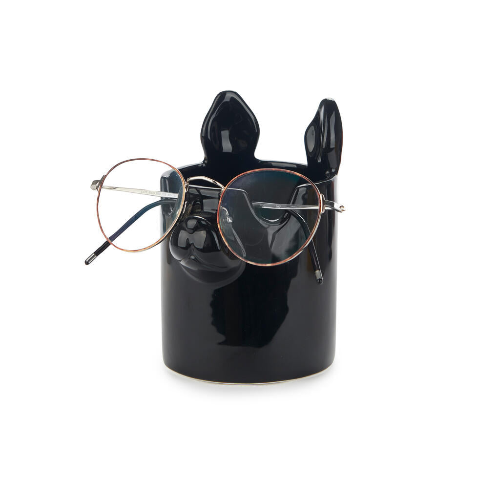 PEN HOLDER BLACK NOSY DOG