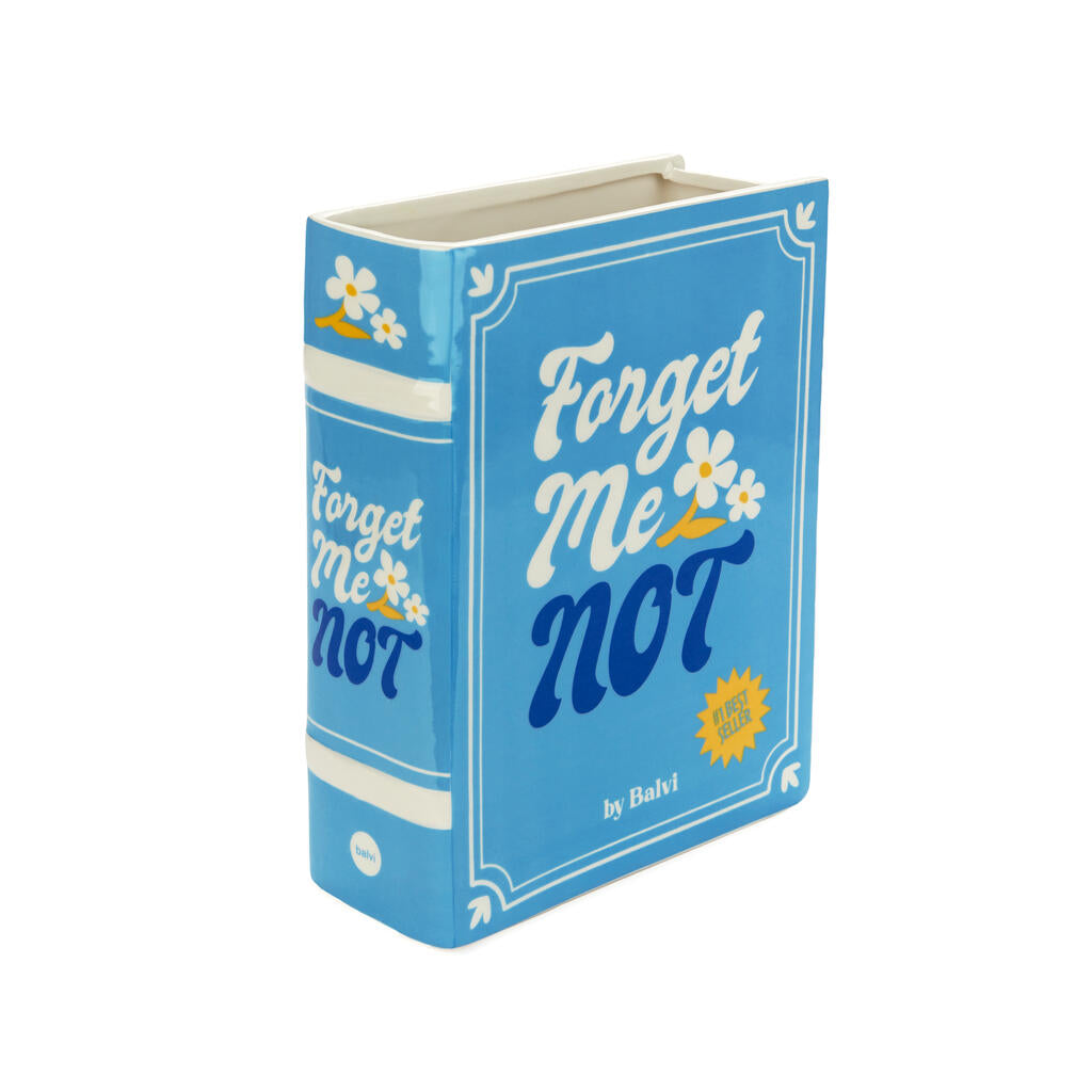 VASE CERAMIC BLUE BOOK