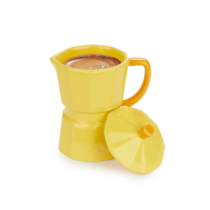 MUG CERAMIC YELLOW MOKA