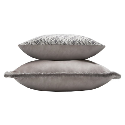 CUSHION GREY FRINGES