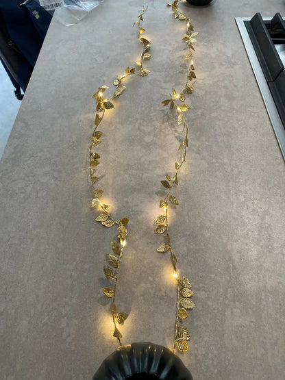 DECORATION LIGHT GOLD LEAVES