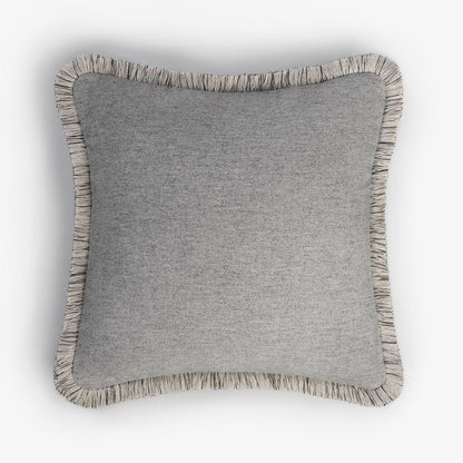 CUSHION GREY FRINGES