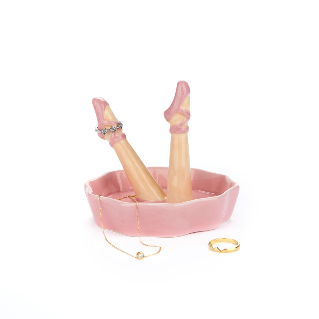 JEWELRY HOLDER PINK LEGS