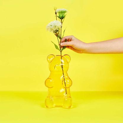 VASE YELLOW YUMMY BEAR