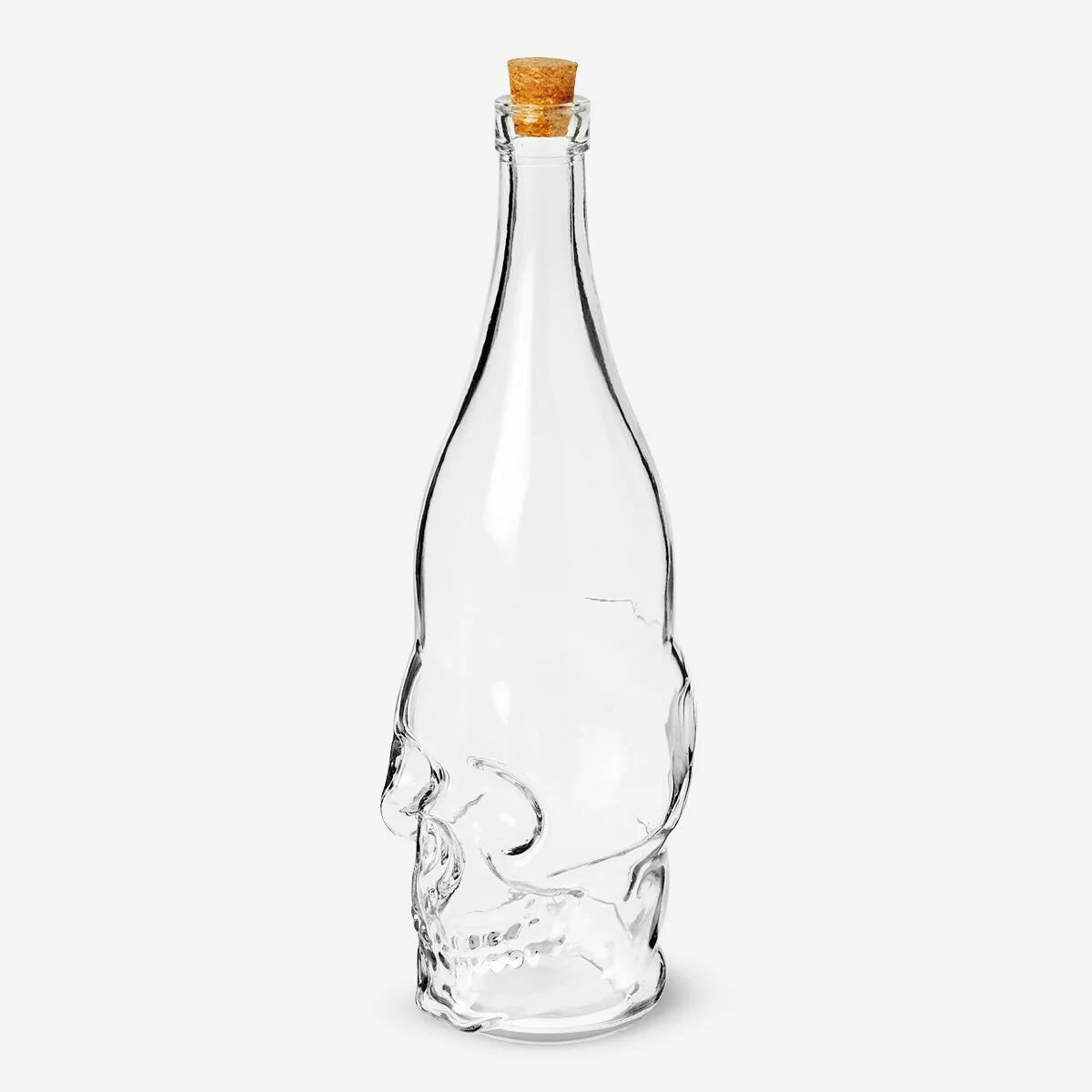 GLASS BOTTLE SHAPED SKULL