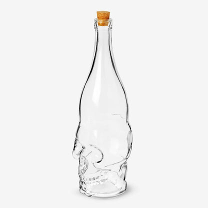 GLASS BOTTLE SHAPED SKULL