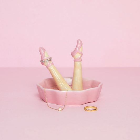 JEWELRY HOLDER PINK LEGS