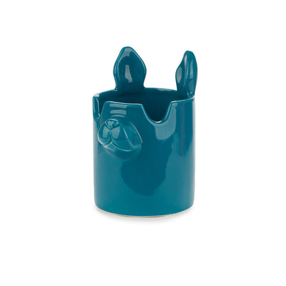 PEN HOLDER BLUE NOSY DOG