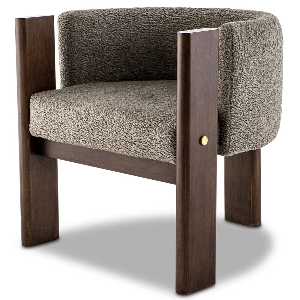 ARM CHAIR EGG BOUCLE