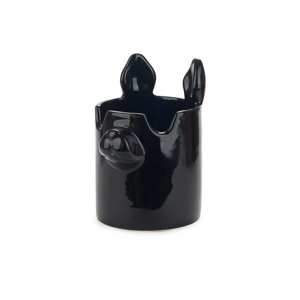 PEN HOLDER BLACK NOSY DOG