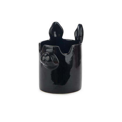PEN HOLDER BLACK NOSY DOG