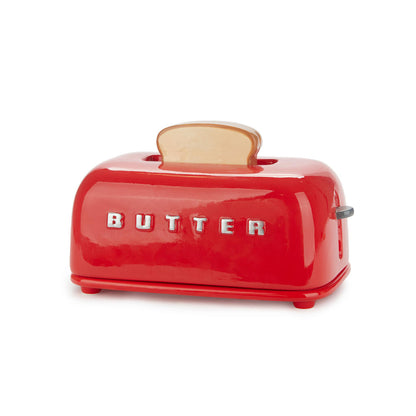 TRAY RED TOASTY BUTTER