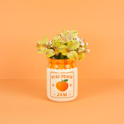 VASE CERAMIC ORANGE PEACH