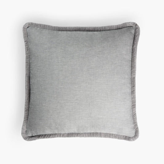 CUSHION GREY FRINGES