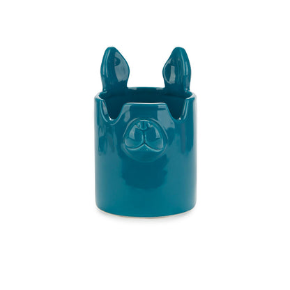 PEN HOLDER BLUE NOSY DOG