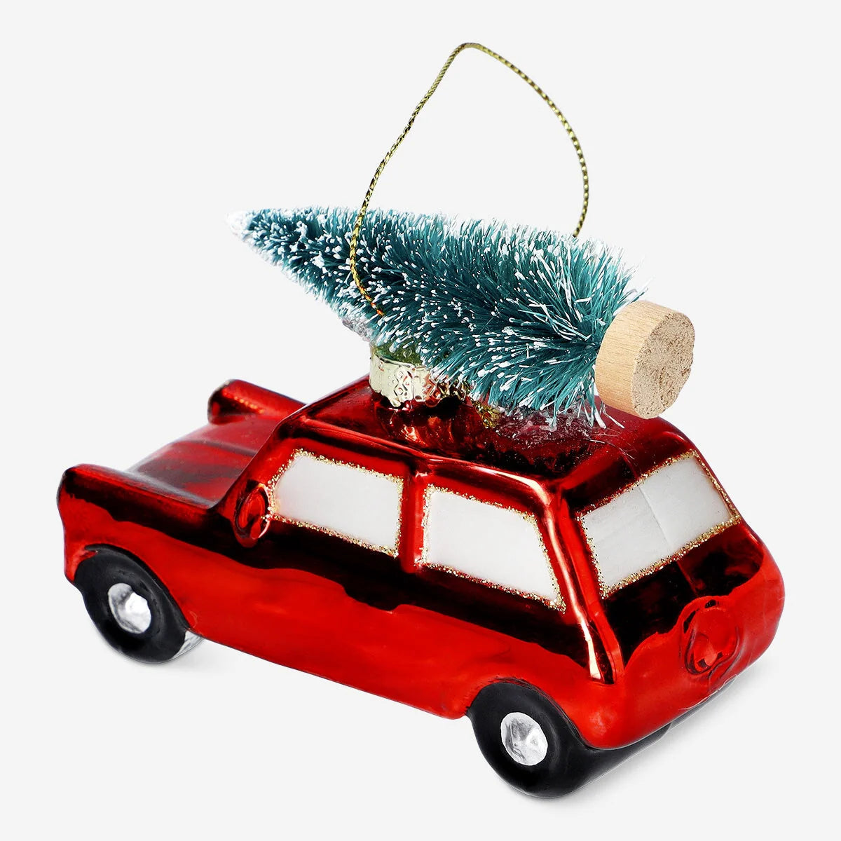 CHRISTMAS BALL BAUBLE CAR