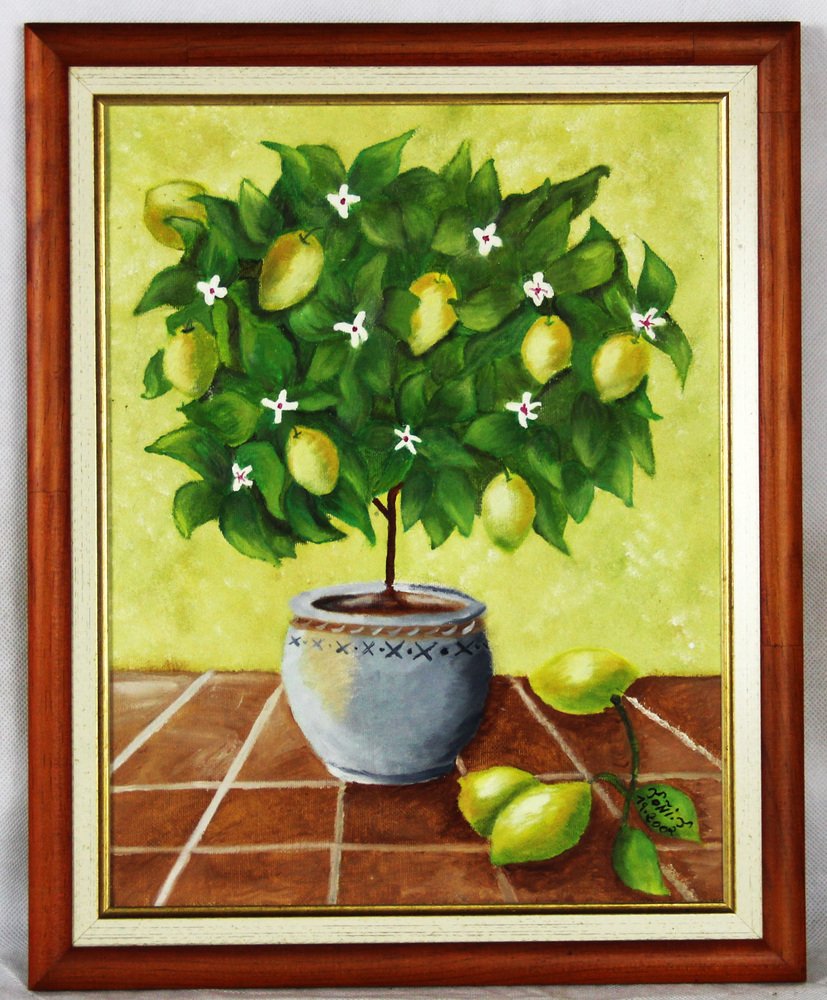 PAINTING TONY LEMON TREE