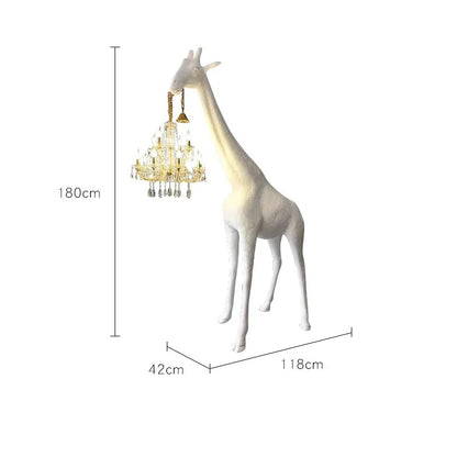 FLOOR LAMP WHITE GIRAFFE