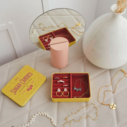 JEWELLERY BOX YELLOW CANDY