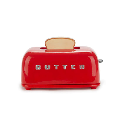TRAY RED TOASTY BUTTER