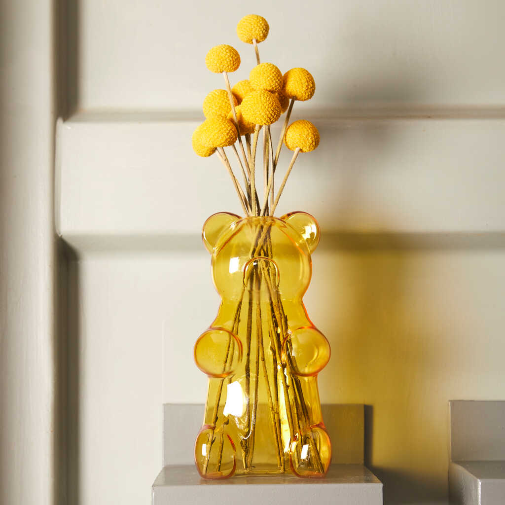 VASE YELLOW YUMMY BEAR