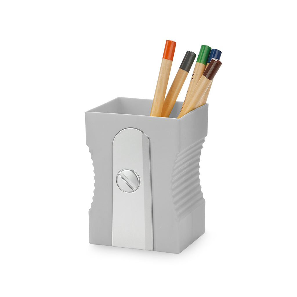 PEN HOLDER GREY SHARPENER