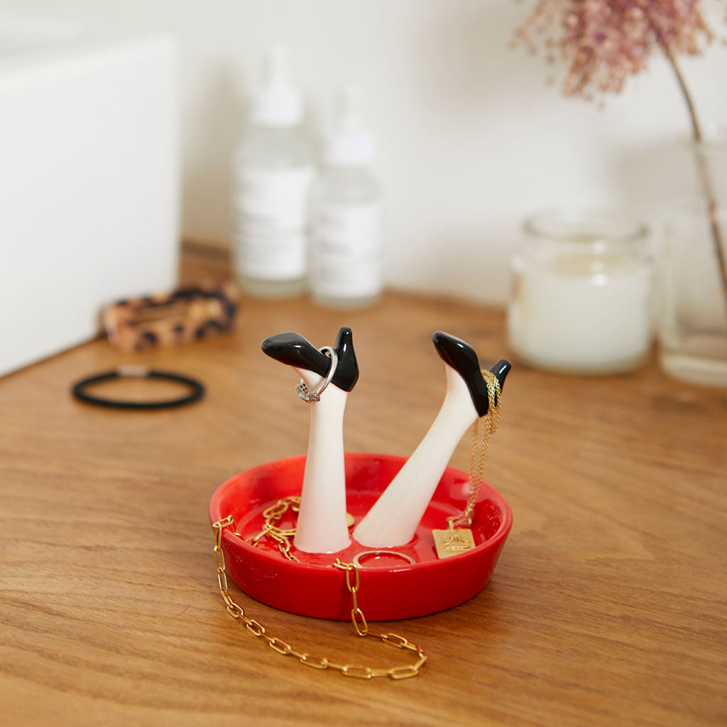 JEWELRY HOLDER RED LEGS