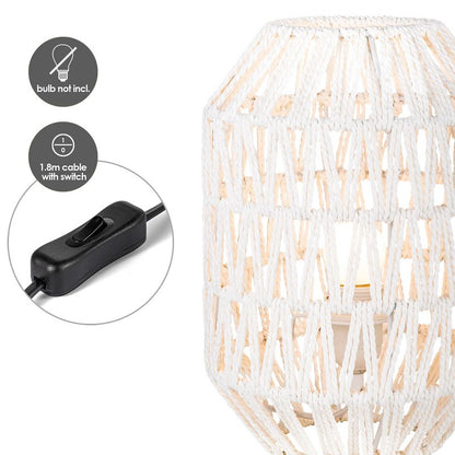 TABLE LAMP WHITE ROPE