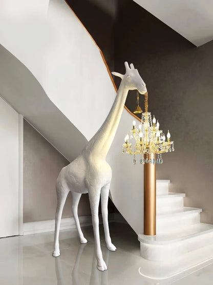 FLOOR LAMP WHITE GIRAFFE