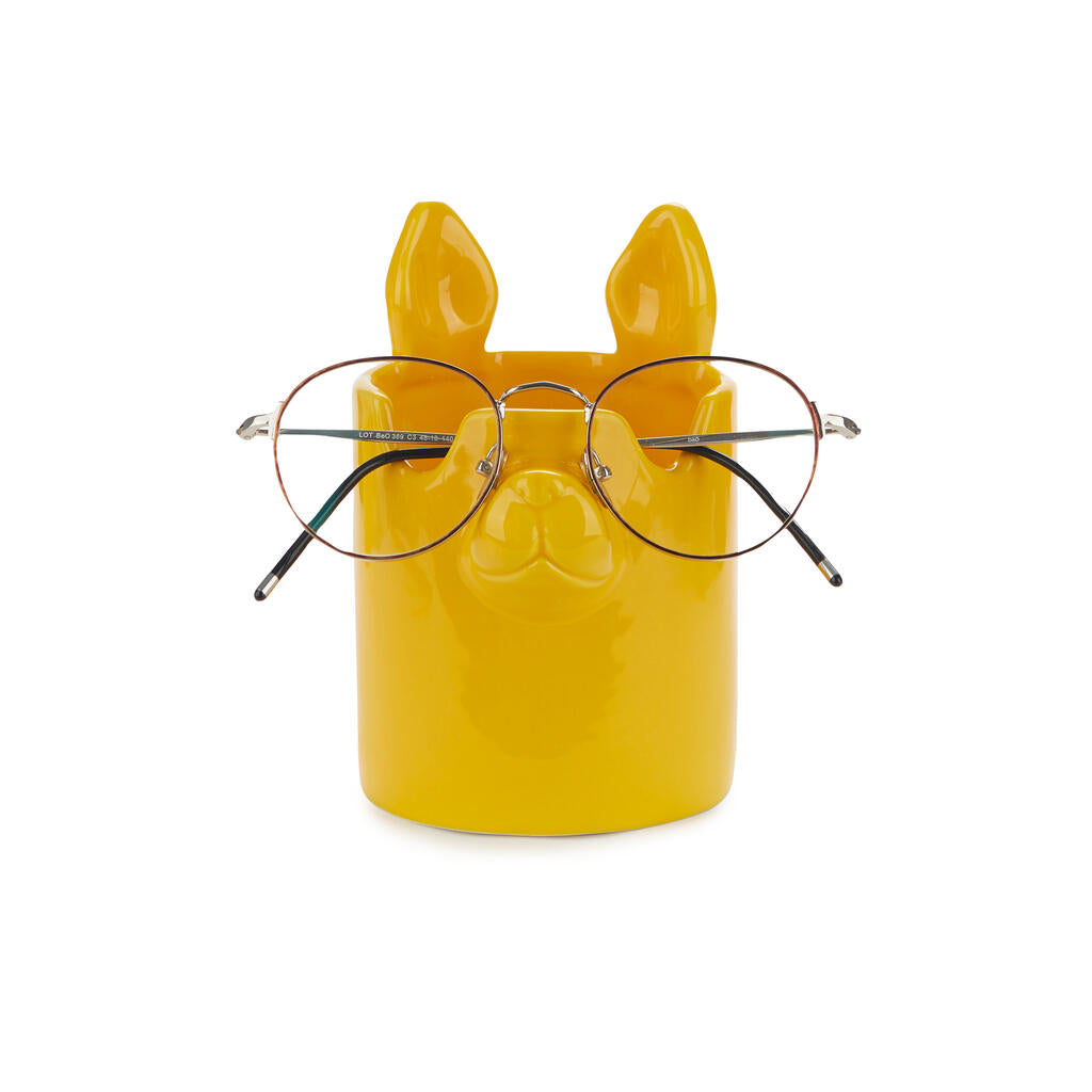 PEN HOLDER YELLOW NOSY DOG