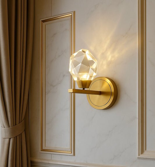 WALL LAMP GOLD DIAMOND