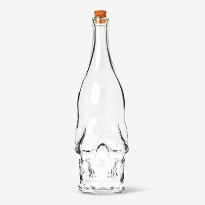 GLASS BOTTLE SHAPED SKULL