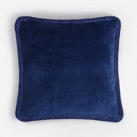 CUSHION BLUE FRINGES