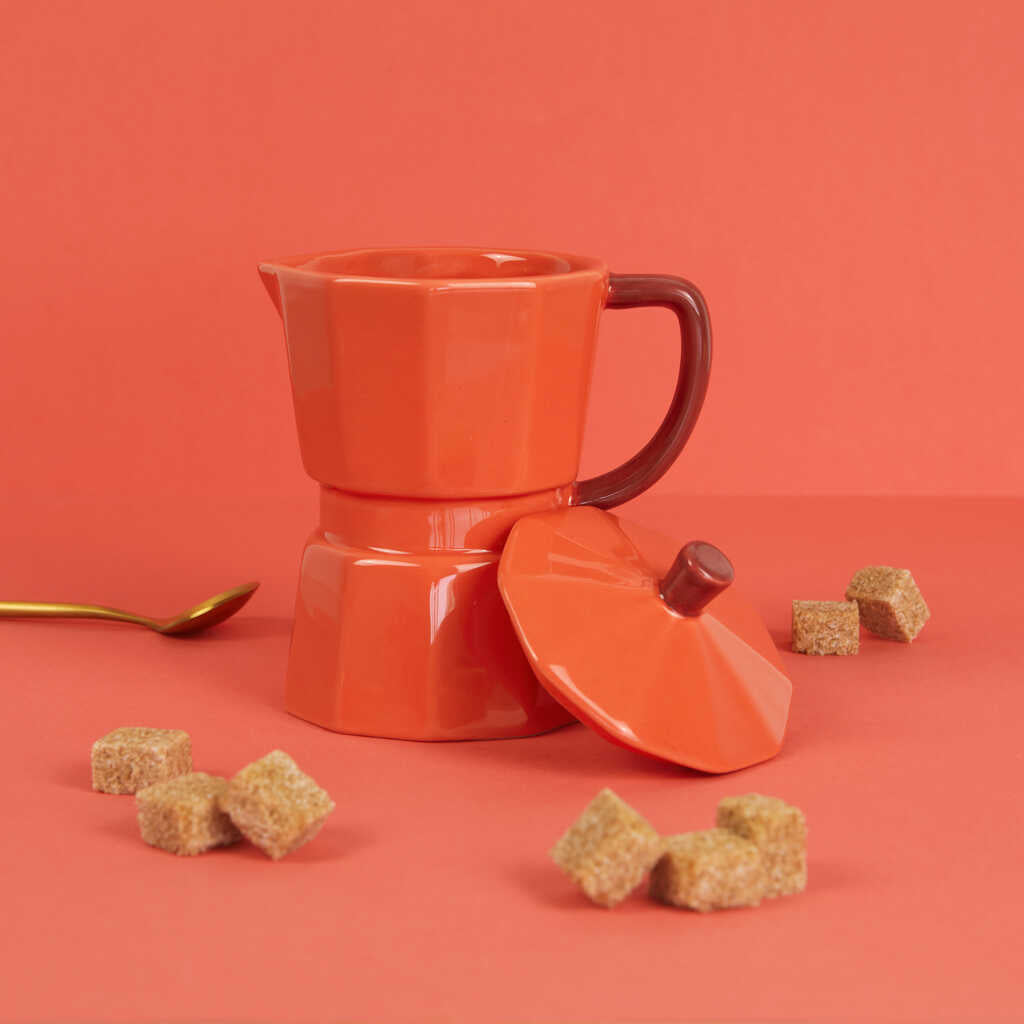 MUG CERAMIC RED MOKA