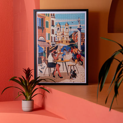 PUZZLE CHIPBOARD ART ROME