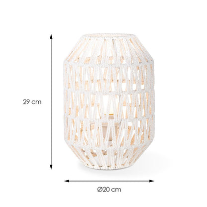 TABLE LAMP WHITE ROPE