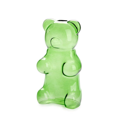 VASE GREEN YUMMY BEAR