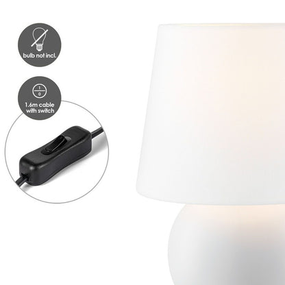 TABLE LAMP WHITE ISLA