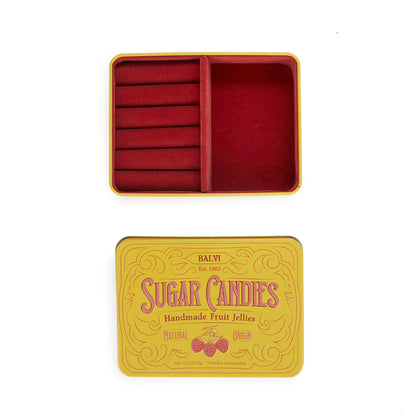 JEWELLERY BOX YELLOW CANDY