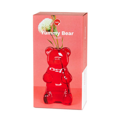 VASE RED YUMMY BEAR