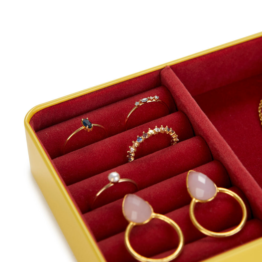 JEWELLERY BOX YELLOW CANDY