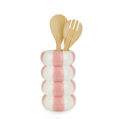 VASE CERAMIC WHITE PINK