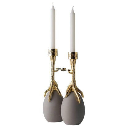 CANDLE HOLDER WALKING HEN