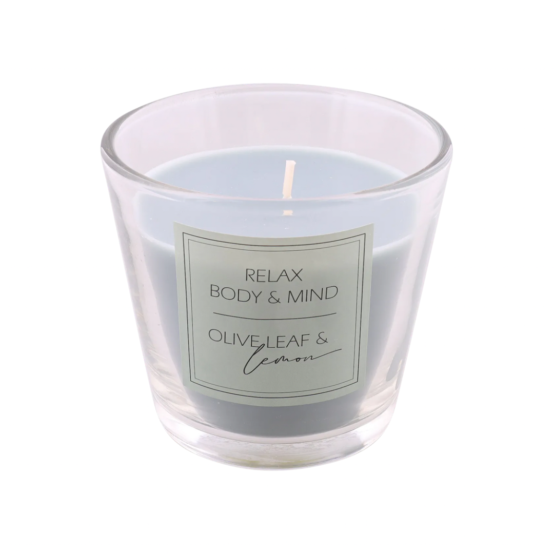 SCENTED CANDLE OLIVE LEMON